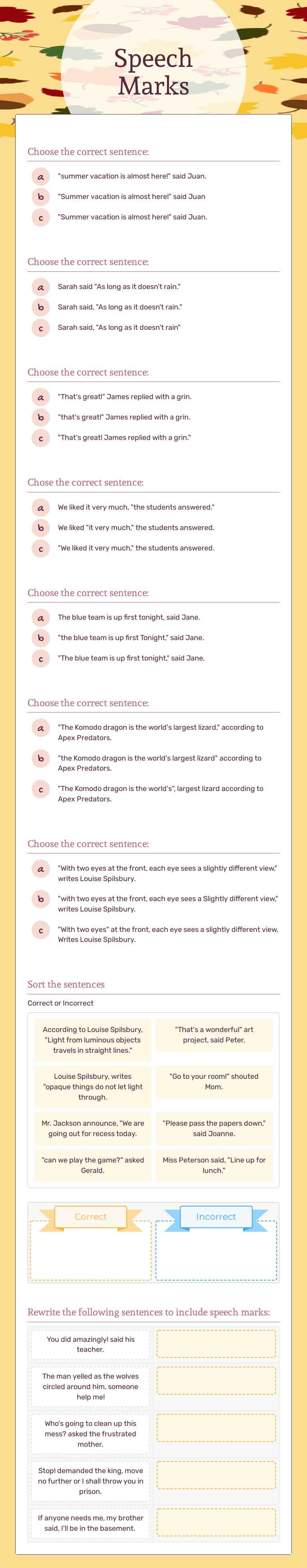 Speech
Marks worksheet preview image