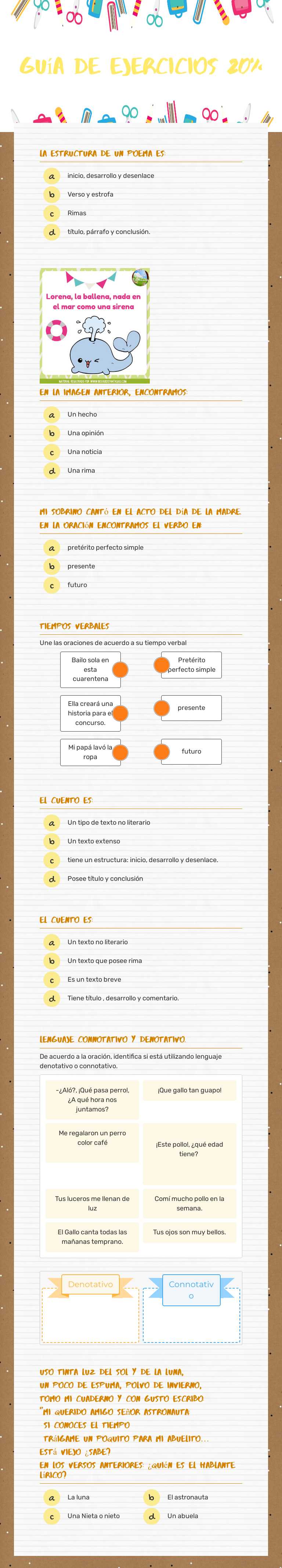 GUía de ejercicios 20% worksheet preview image