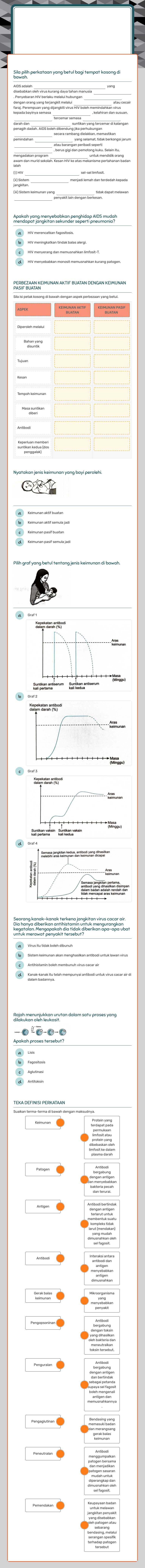 BAB 11 KEIMUNAN MANUSIA worksheet preview image