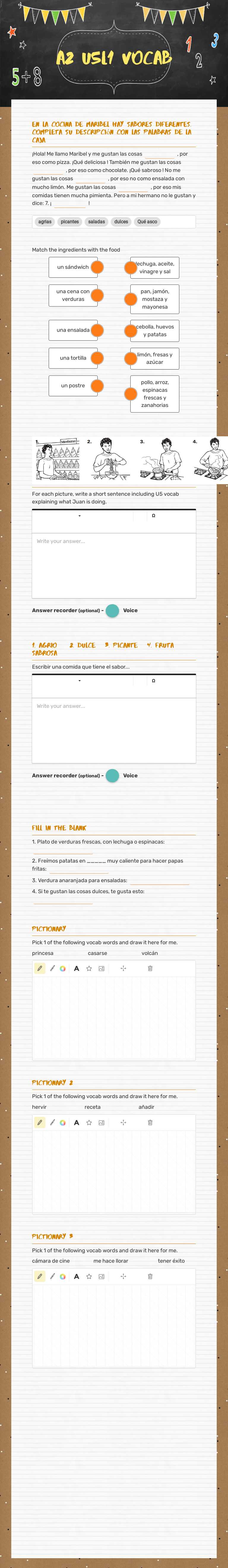 A2 U5L1 Vocab Grade 9 worksheet preview