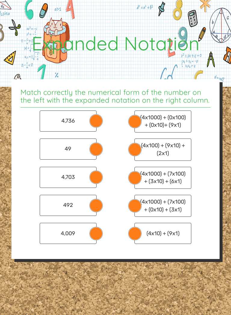 Expanded Notation by Janette Salazar | Interactive Worksheet | Wizer.me