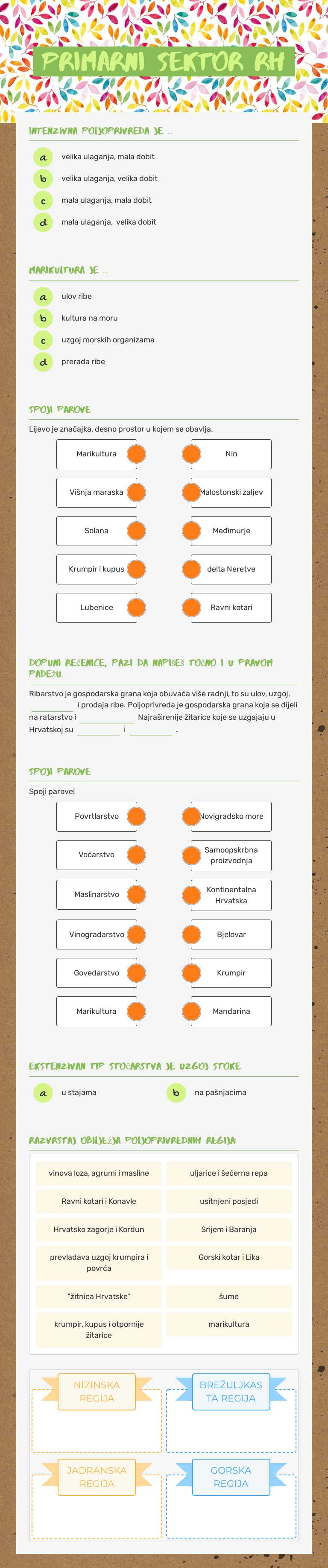 Primarni sektor RH worksheet preview image