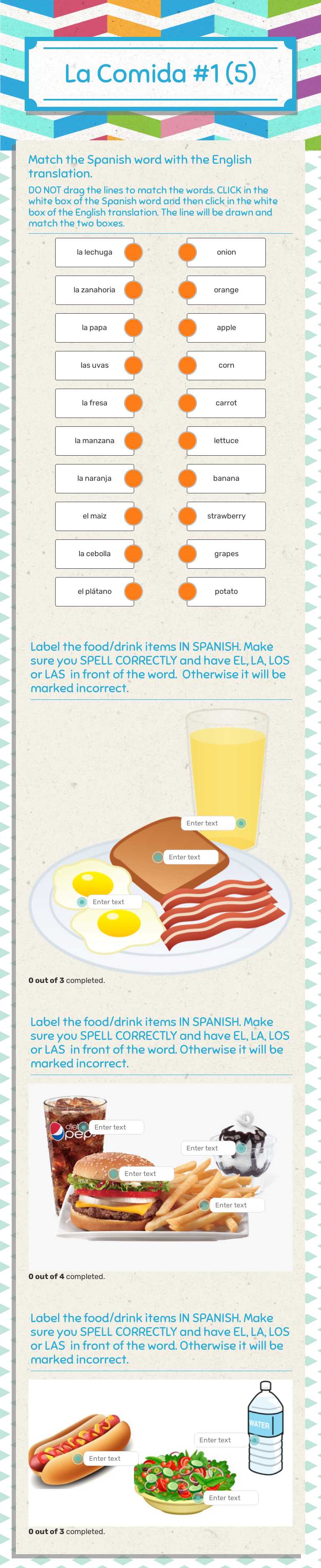 La Comida #1
(5) worksheet preview image