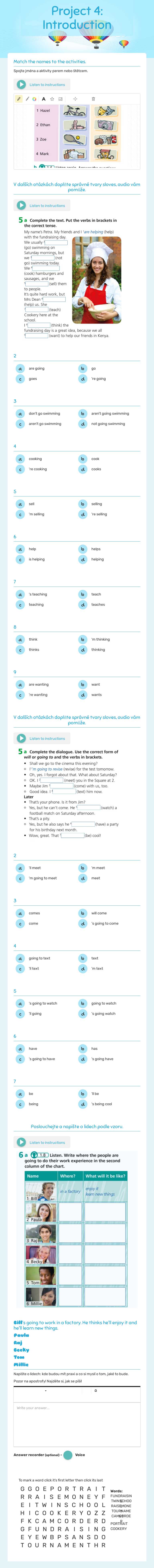 Project 4: Introduction worksheet preview image