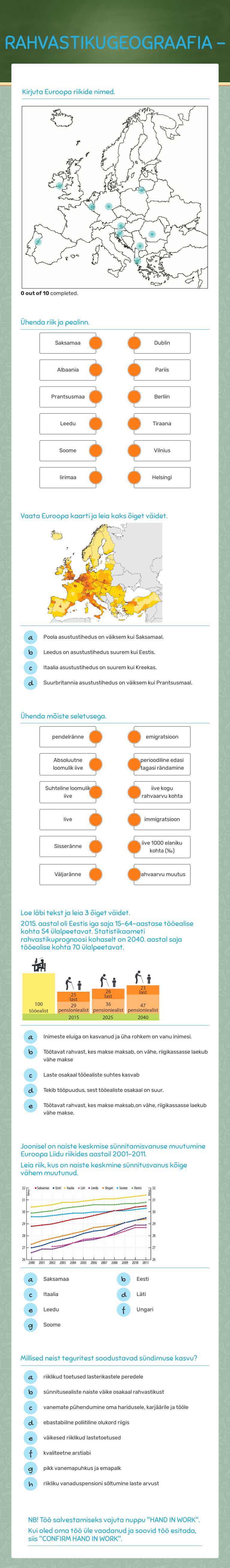 RAHVASTIKUGEOGRAAFIA - Grade 7 worksheet preview