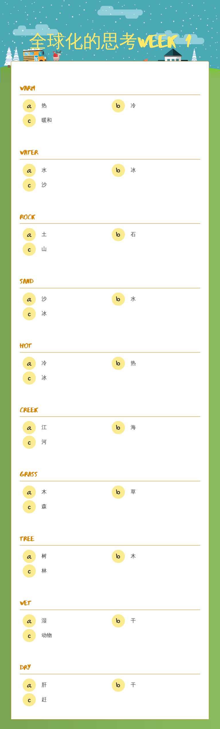 全球化的思考Week 1 Grade 5 worksheet preview