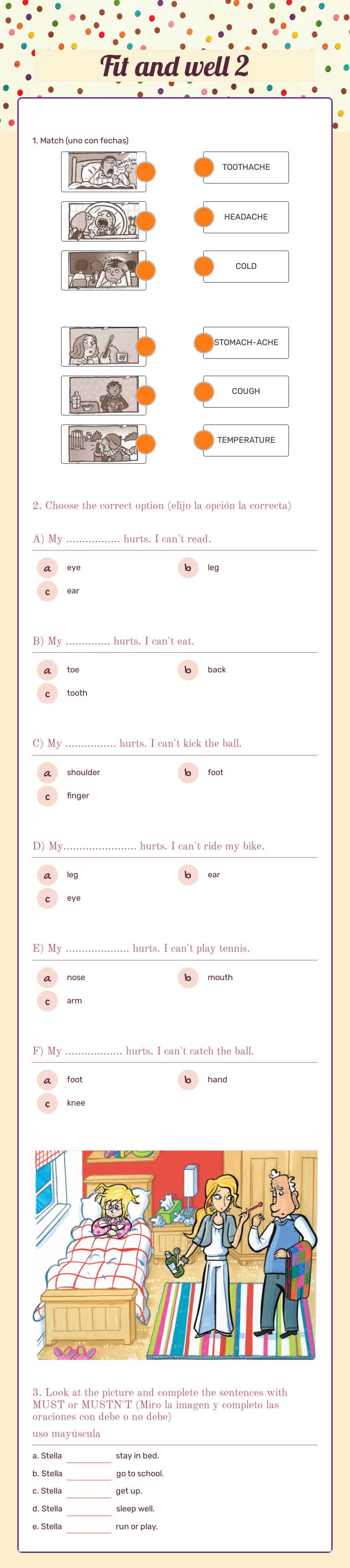 Fit and well 2 worksheet preview image