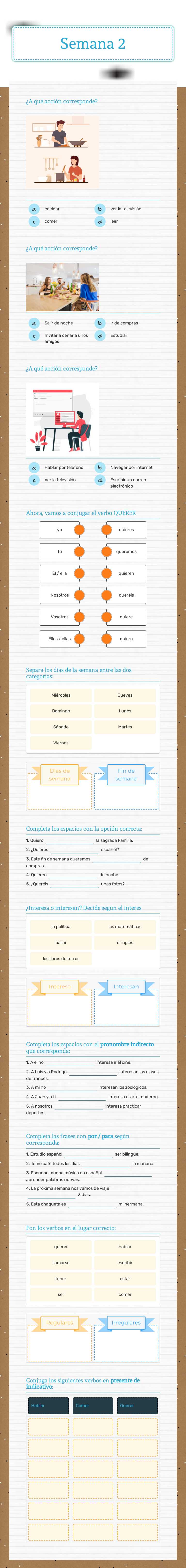 Semana 2 worksheet preview image