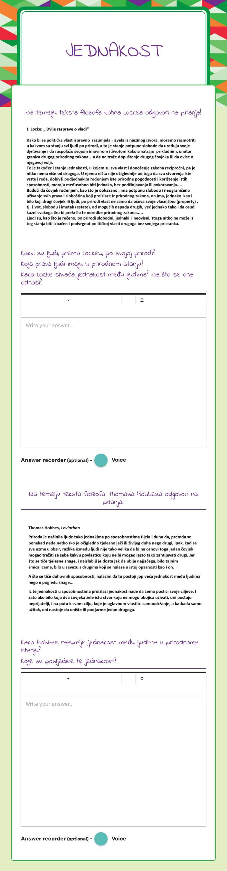 JEDNAKOST worksheet preview image