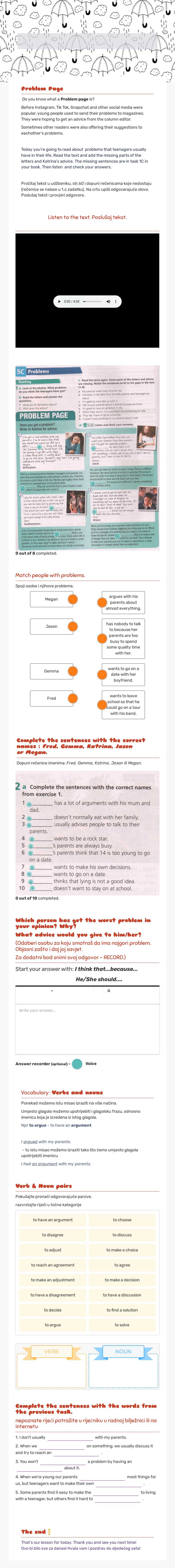5C problem page Grade 7 worksheet preview