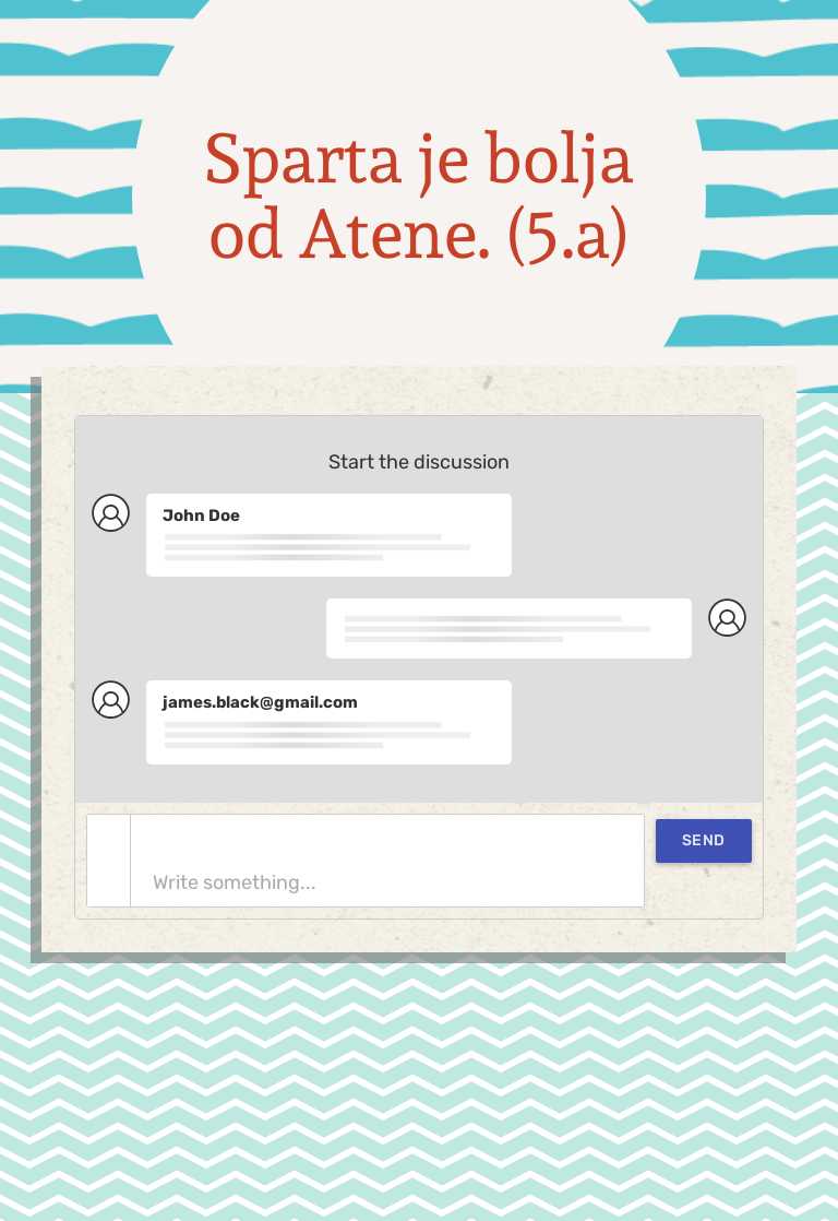 Sparta je bolja od Atene. (5.a) worksheet preview image