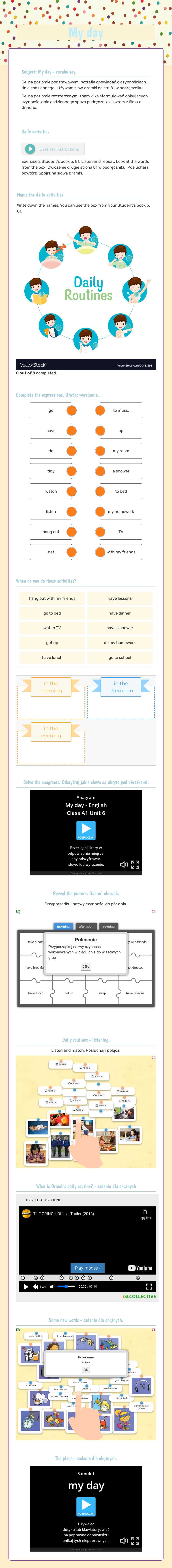 My day worksheet preview image