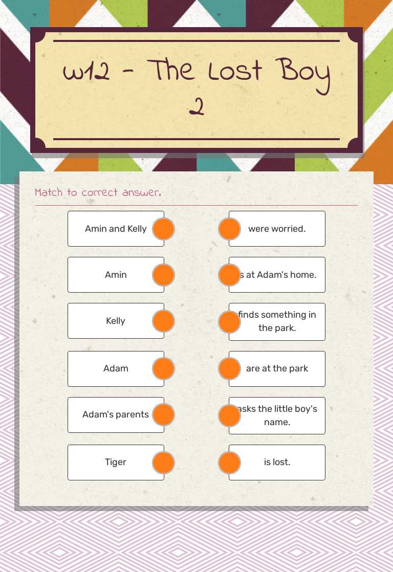 w12 - The Lost Boy 2 worksheet preview
