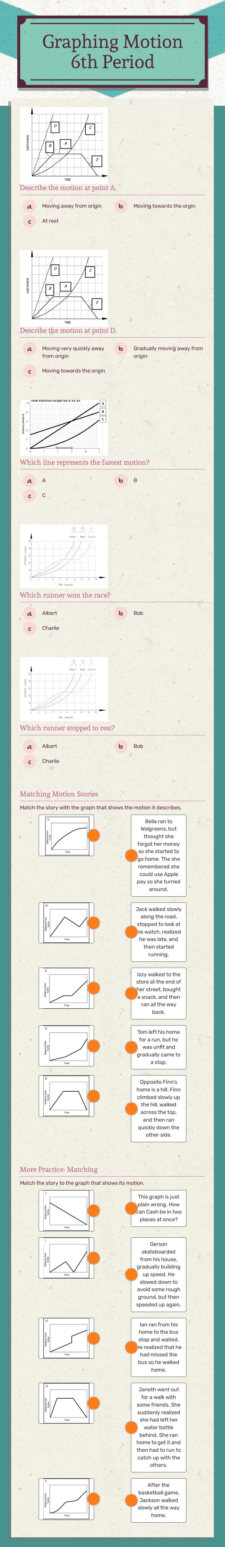 Graphing Motion
6th Period worksheet preview image