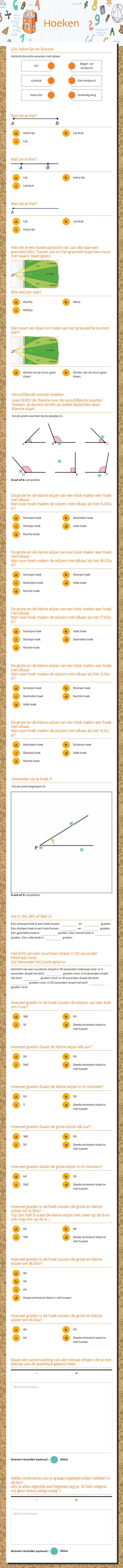 Hoeken Grade 8 worksheet preview
