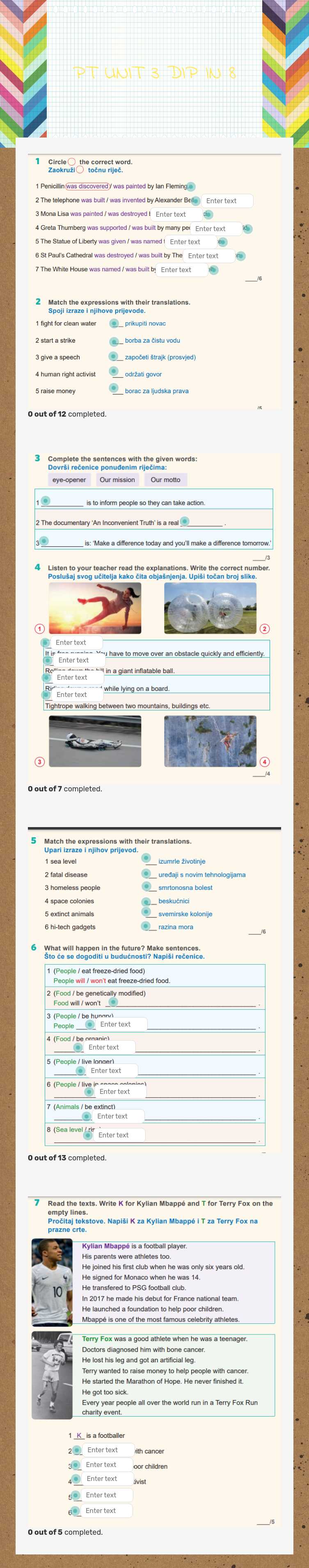 PT UNIT 3 DIP IN 8 worksheet preview image