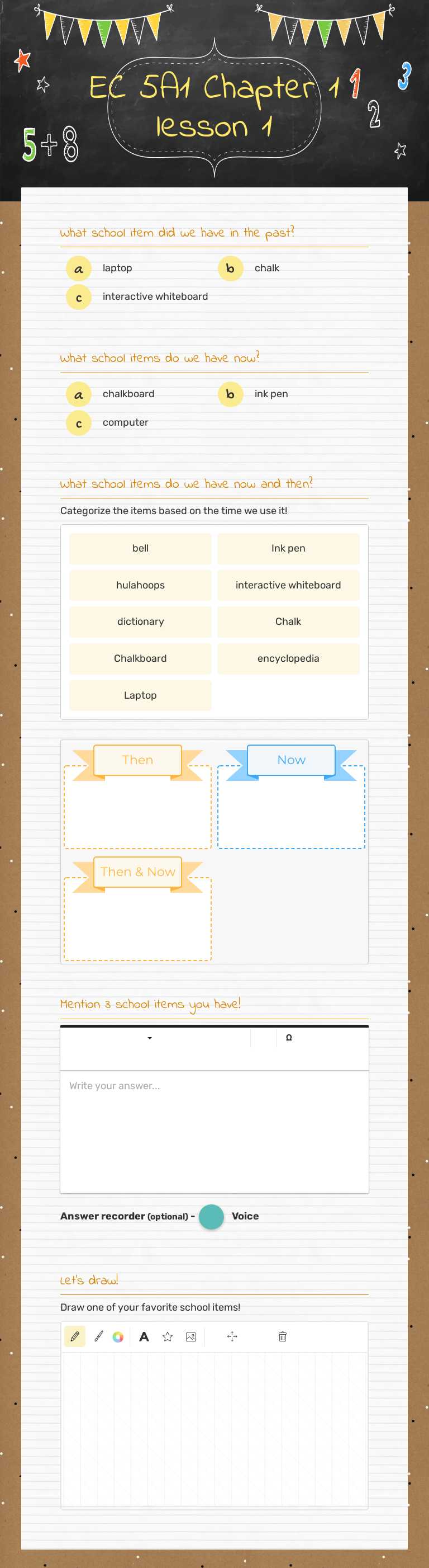 EC 5A1 Chapter 1 lesson 1 worksheet preview image