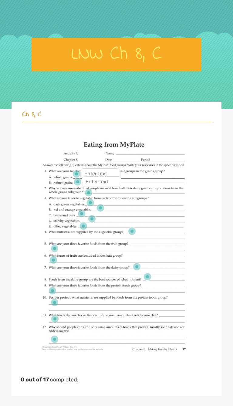 LNW Ch 8, C worksheet preview image