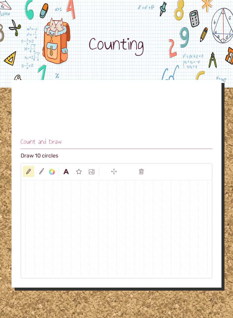 Counting Preschool worksheet preview