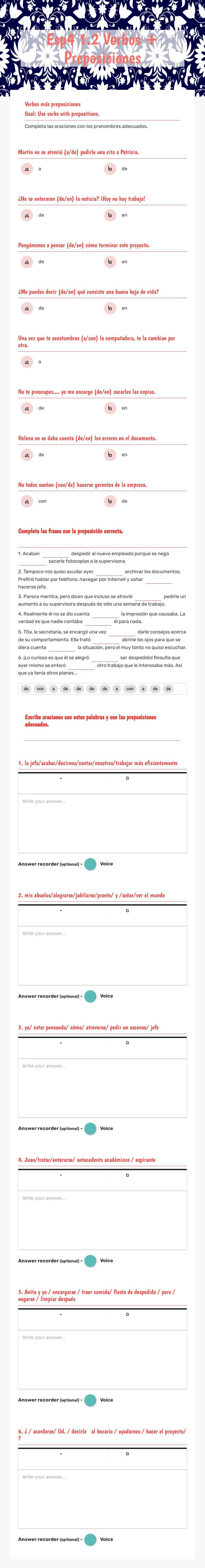 Esp4 1.2
Verbos + Preposiciones worksheet preview image