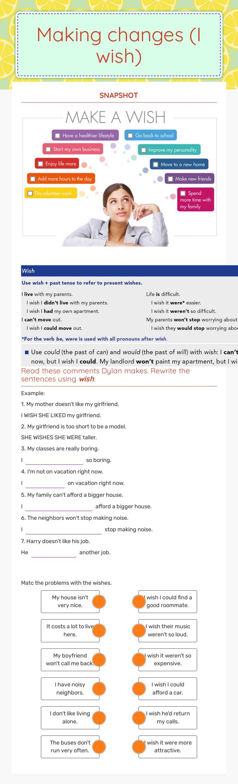 Making changes      (I wish) Other worksheet preview