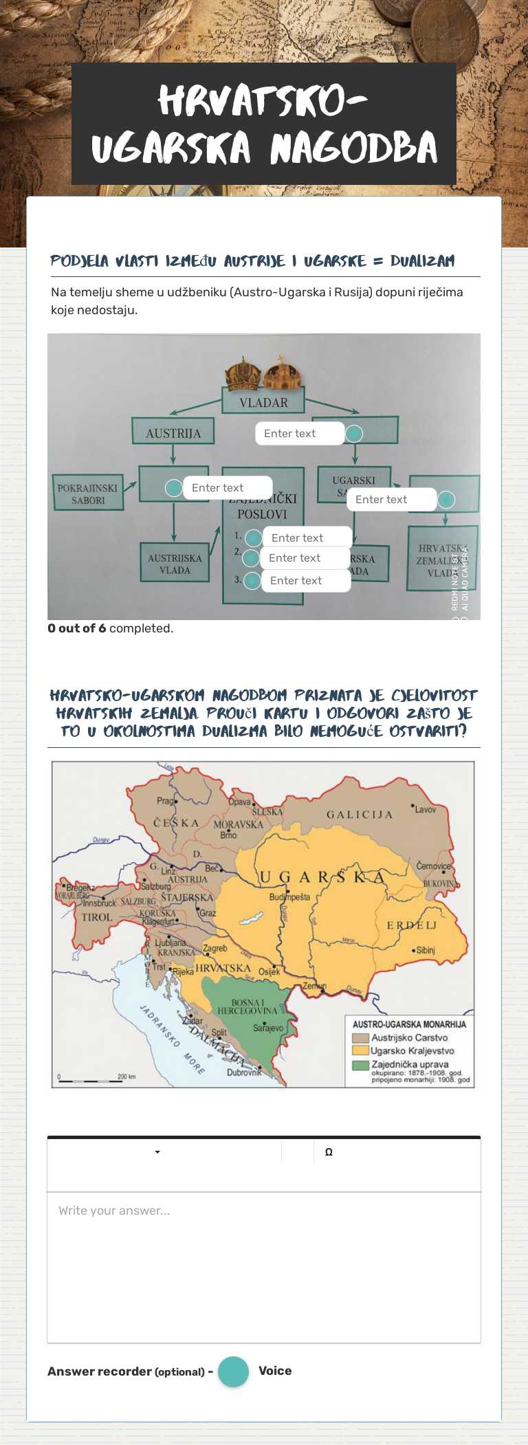 HRVATSKO-UGARSKA NAGODBA worksheet preview image