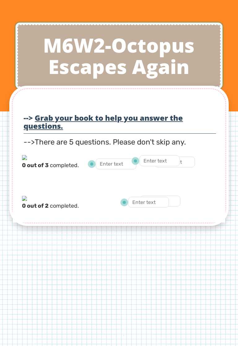 M6W2-Octopus Escapes Again worksheet preview image