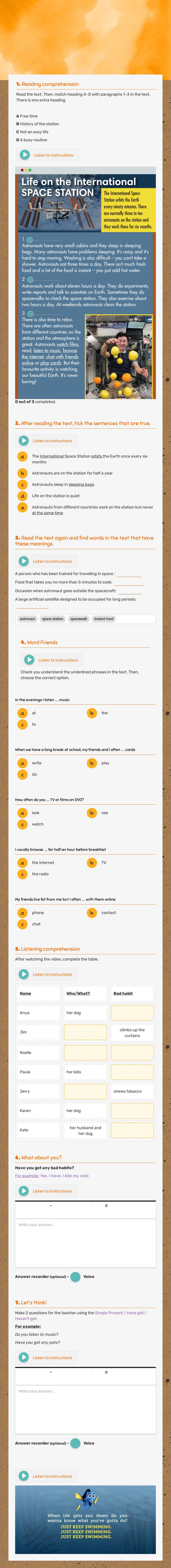 Reading and Vocabulary! :) Grade 5 worksheet preview