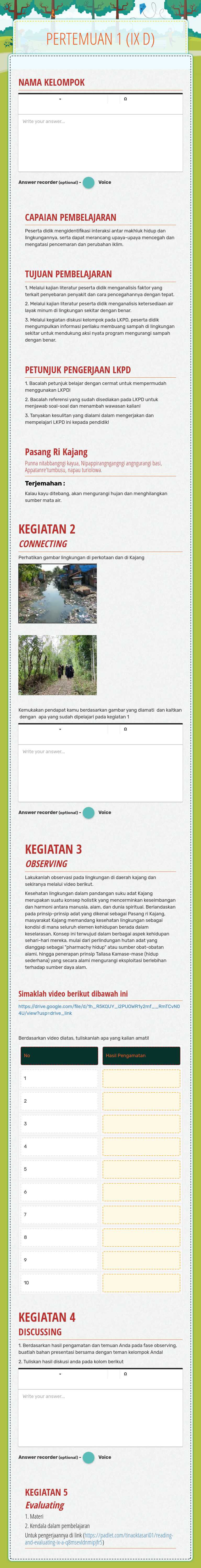 PERTEMUAN 1
(IX D) worksheet preview image