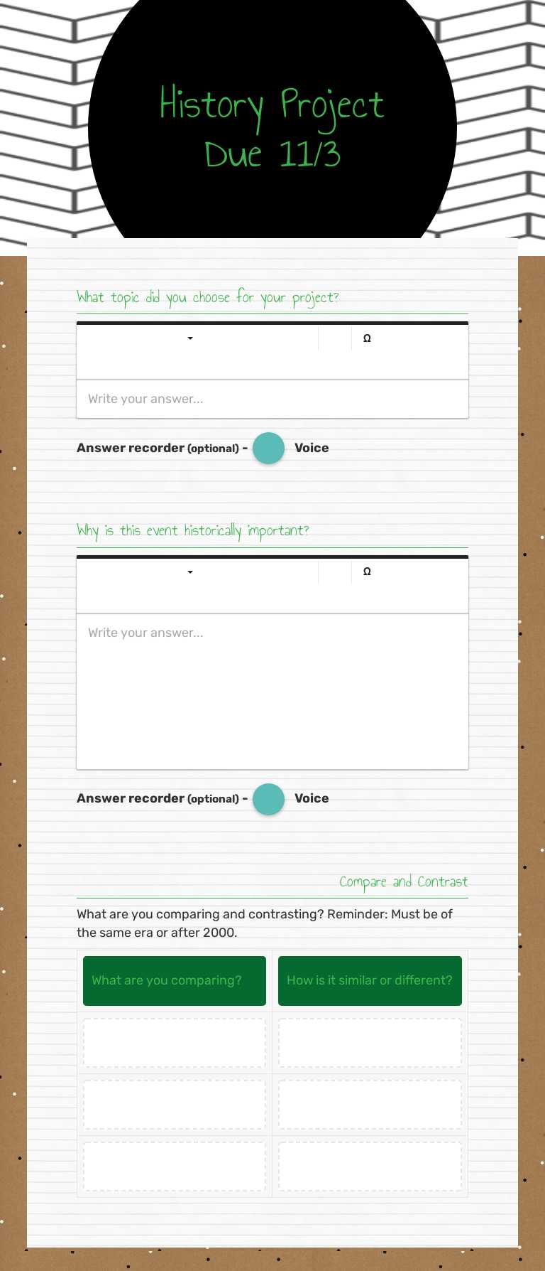 History
Project
Due 11/3 worksheet preview image