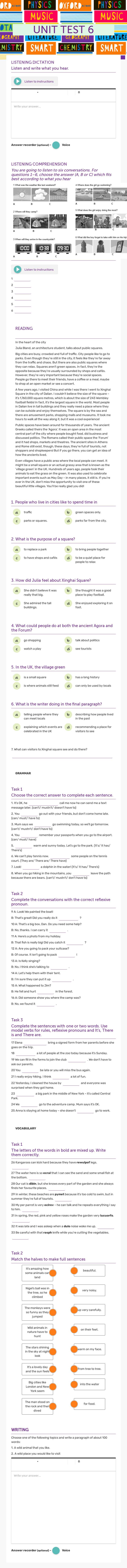 UNIT TEST 6 worksheet preview image