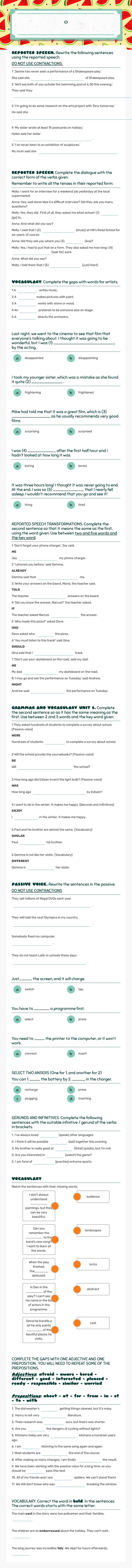 Use of English 2º ESO 3rd Term (2019-2020) worksheet preview image