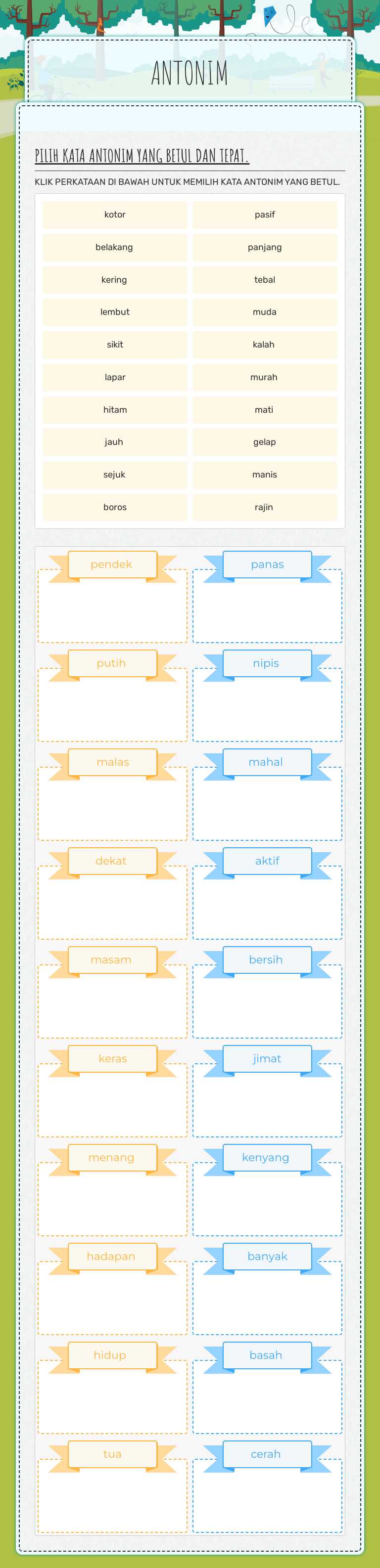 ANTONIM worksheet preview image