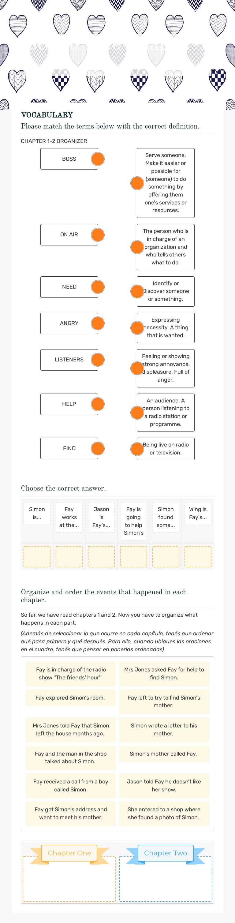 Studio Five Chapter 1 & 2 Grade 7 worksheet preview