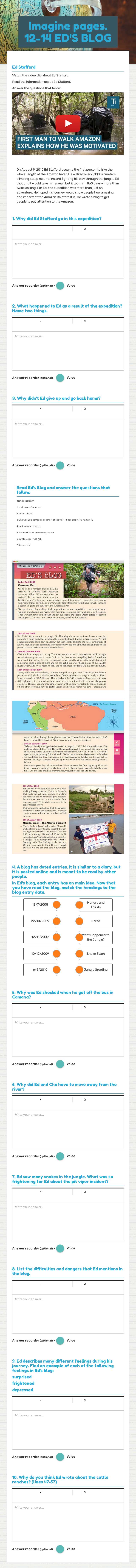 Imagine      
 pages. 12-14 ED'S BLOG worksheet preview image