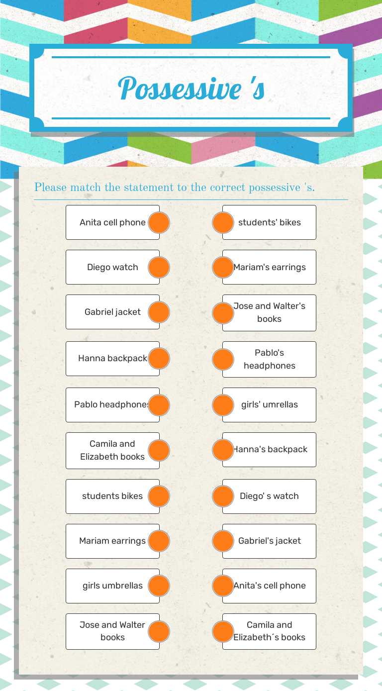 Possessive 's Grade 3 worksheet preview