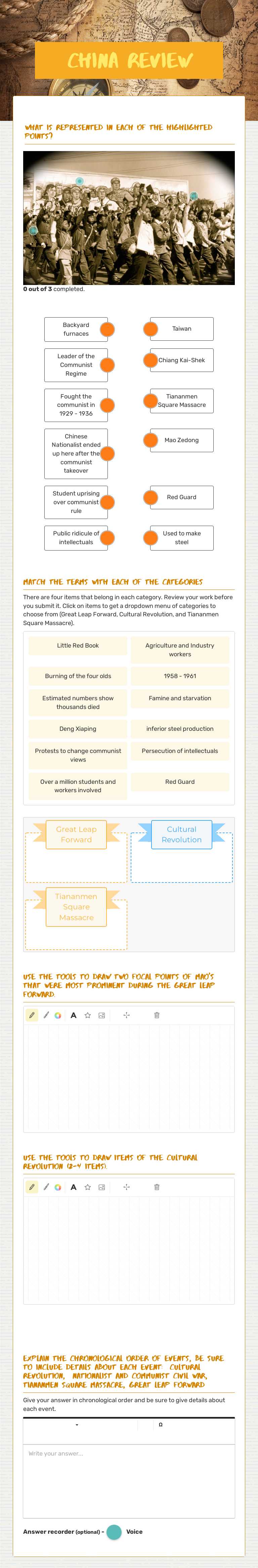 China Review worksheet preview image