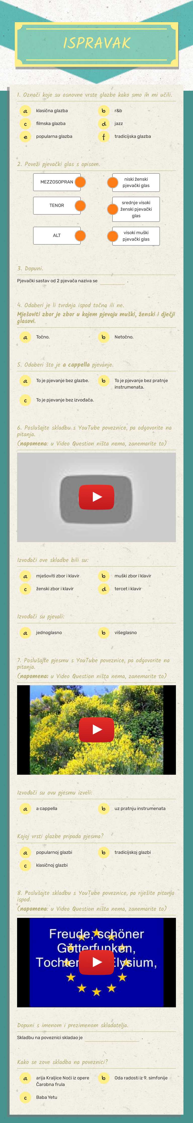 ISPRAVAK worksheet preview image
