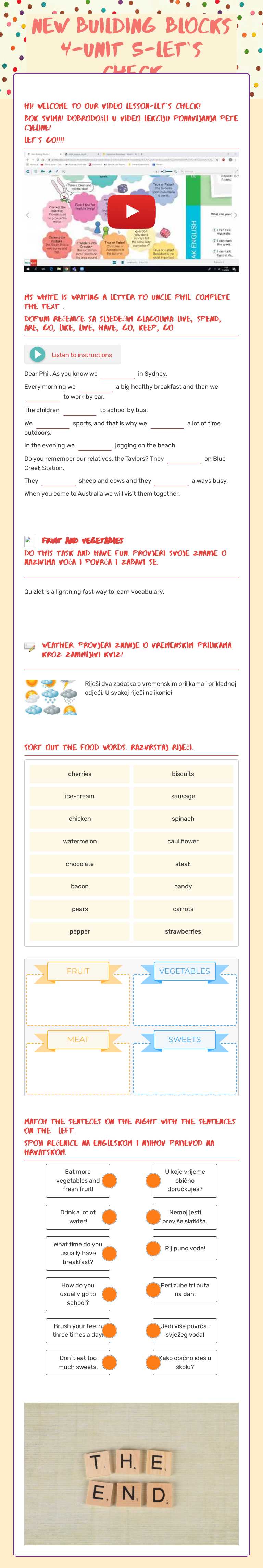 NEW BUILDING BLOCKS 4-UNIT 5-LET`S CHECK worksheet preview image