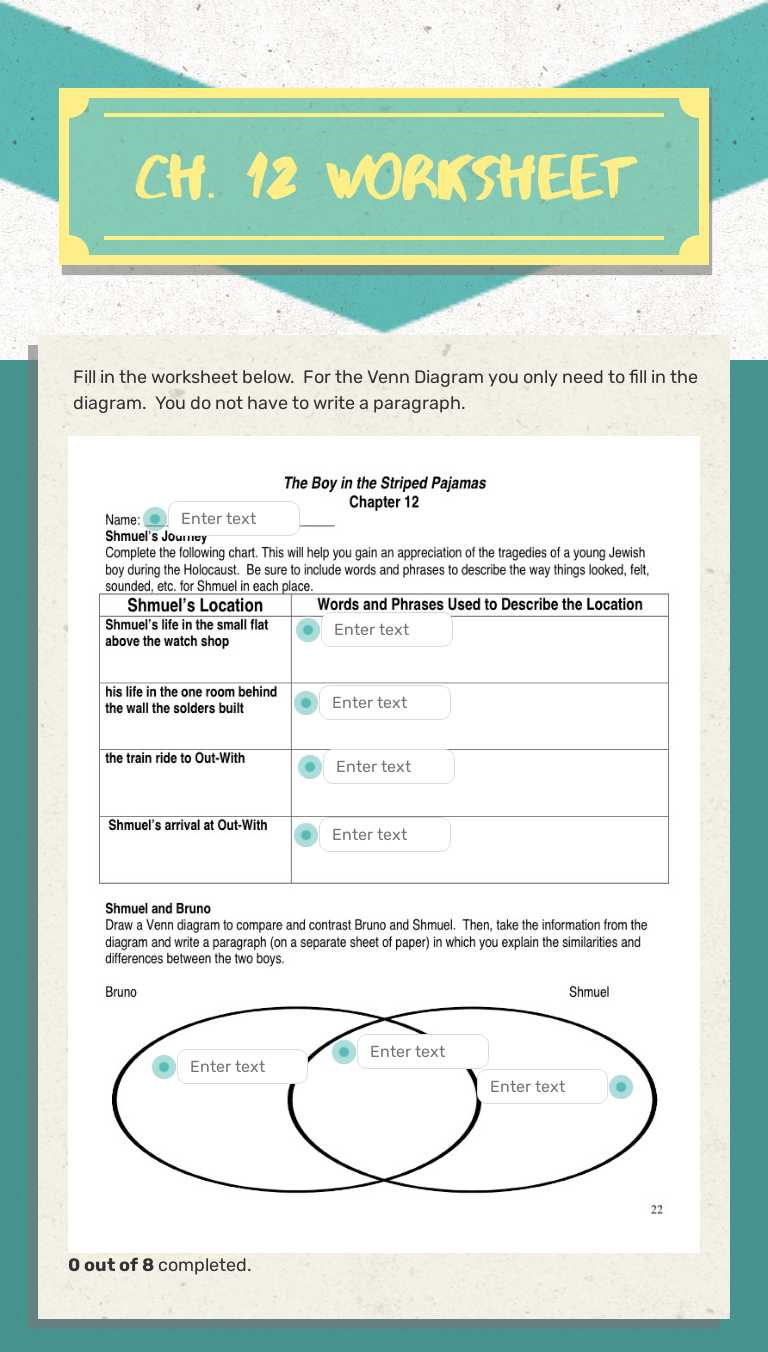 Ch. 12 worksheet worksheet preview image