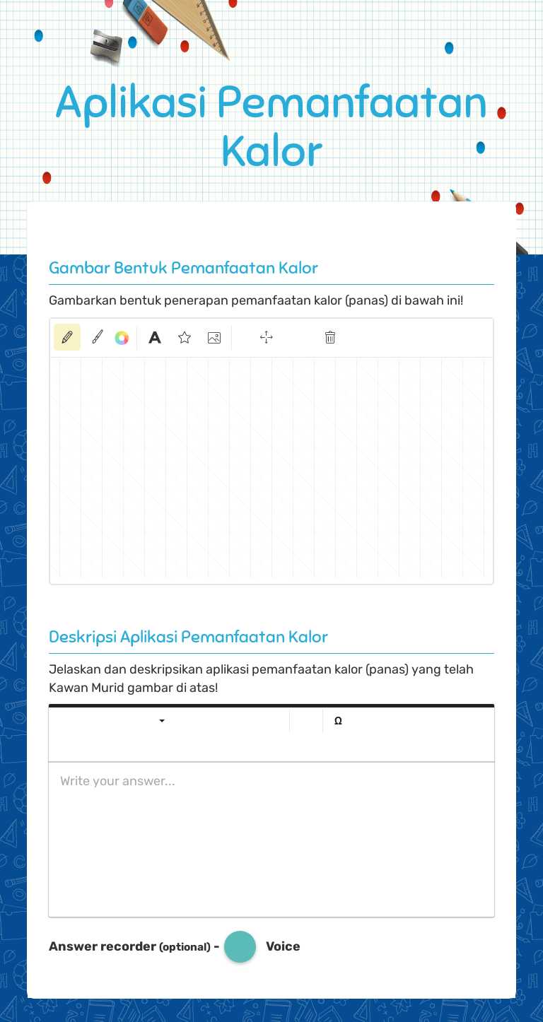 Aplikasi Pemanfaatan Kalor worksheet preview
