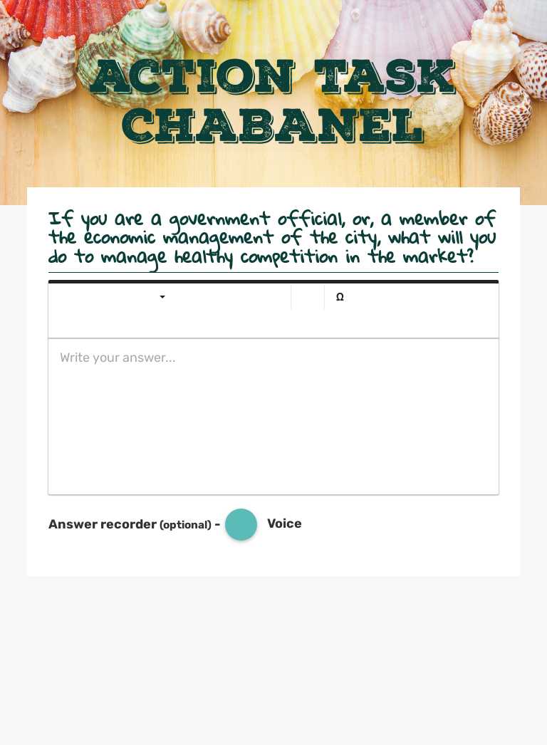 Action Task CHABANEL worksheet preview image