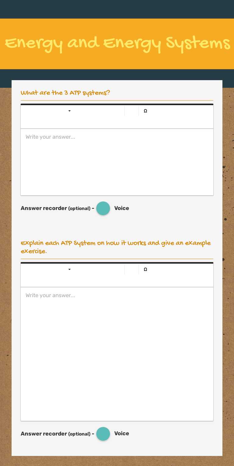 Energy and Energy Systems worksheet preview image