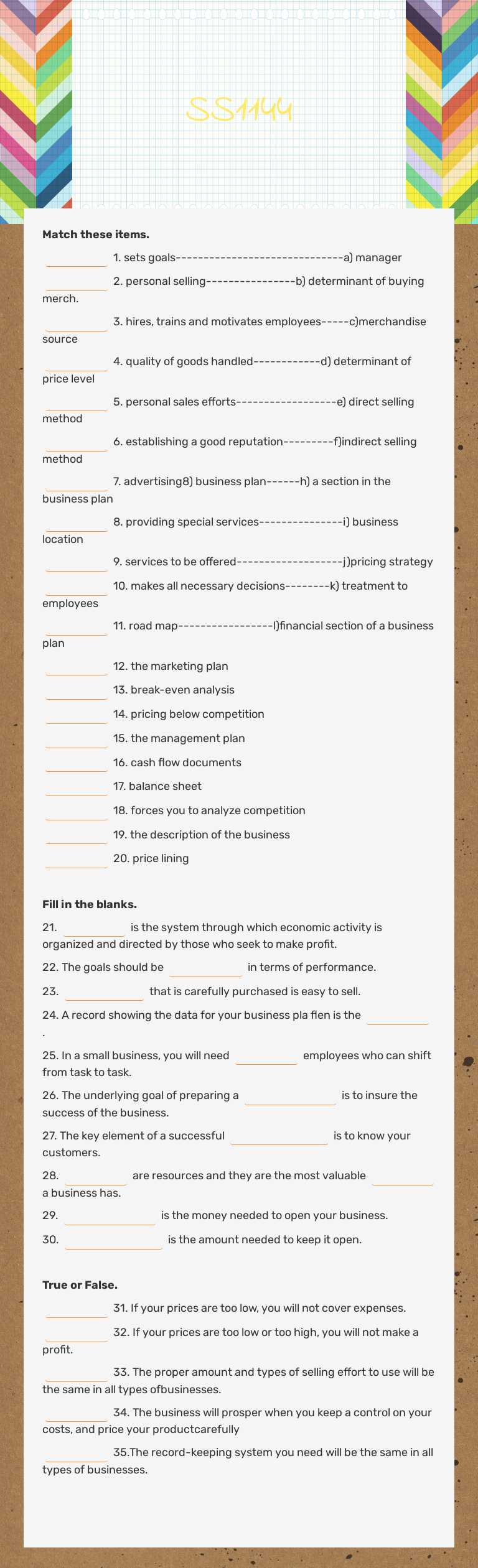 SS1144 worksheet preview image