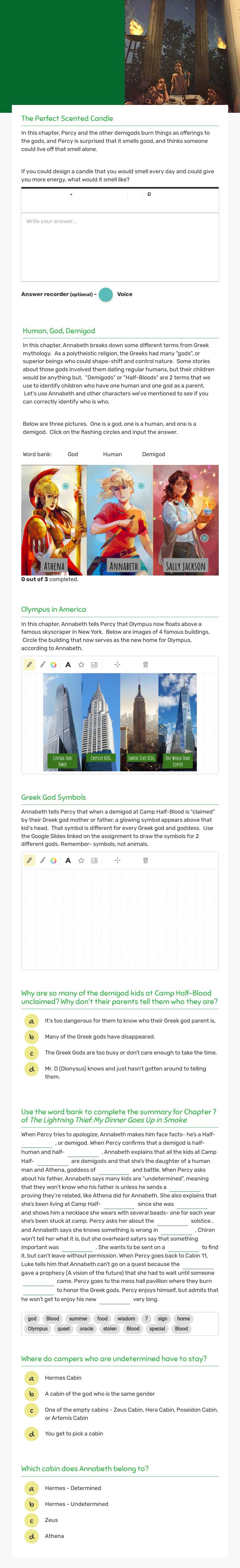 TLT: Chapter 7 Grade 5 worksheet preview