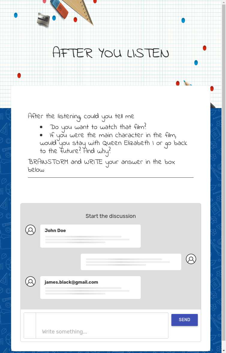 AFTER YOU LISTEN worksheet preview image