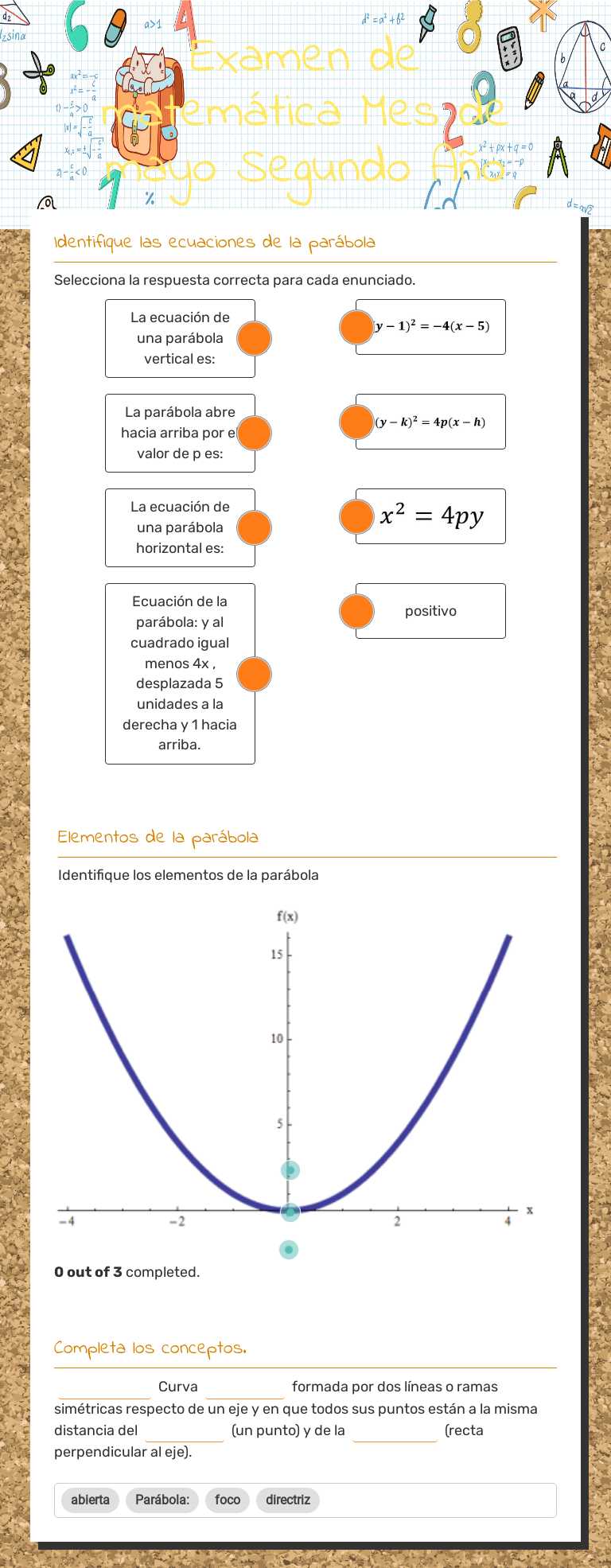 Examen de matemática
Mes de mayo
Segundo Año worksheet preview image
