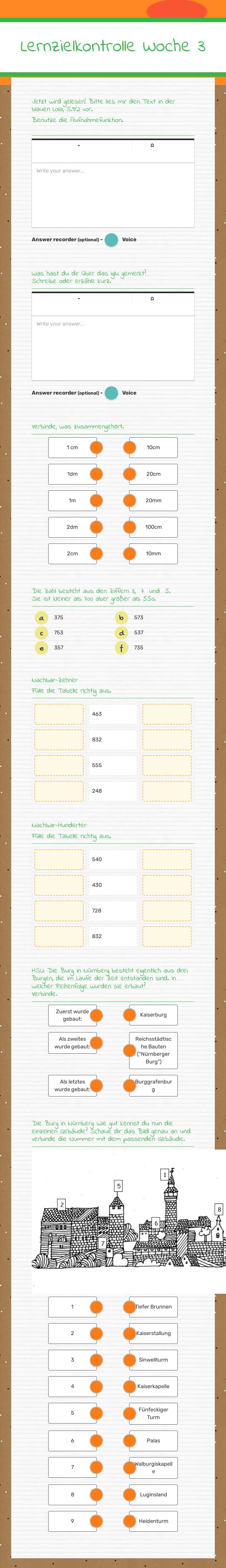 Lernzielkontrolle 
Woche 3 worksheet preview image