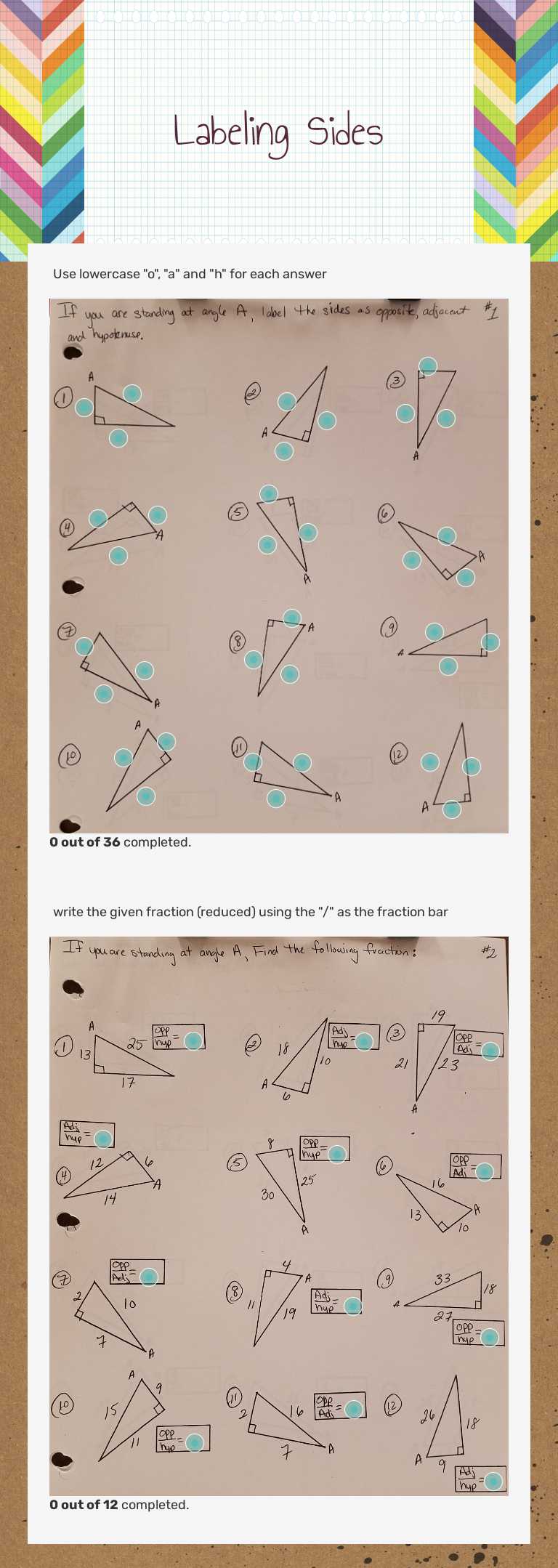 Labeling Sides worksheet preview image