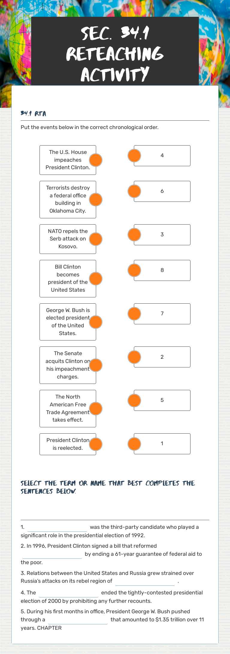 sec. 34.1 Reteaching activity worksheet preview image